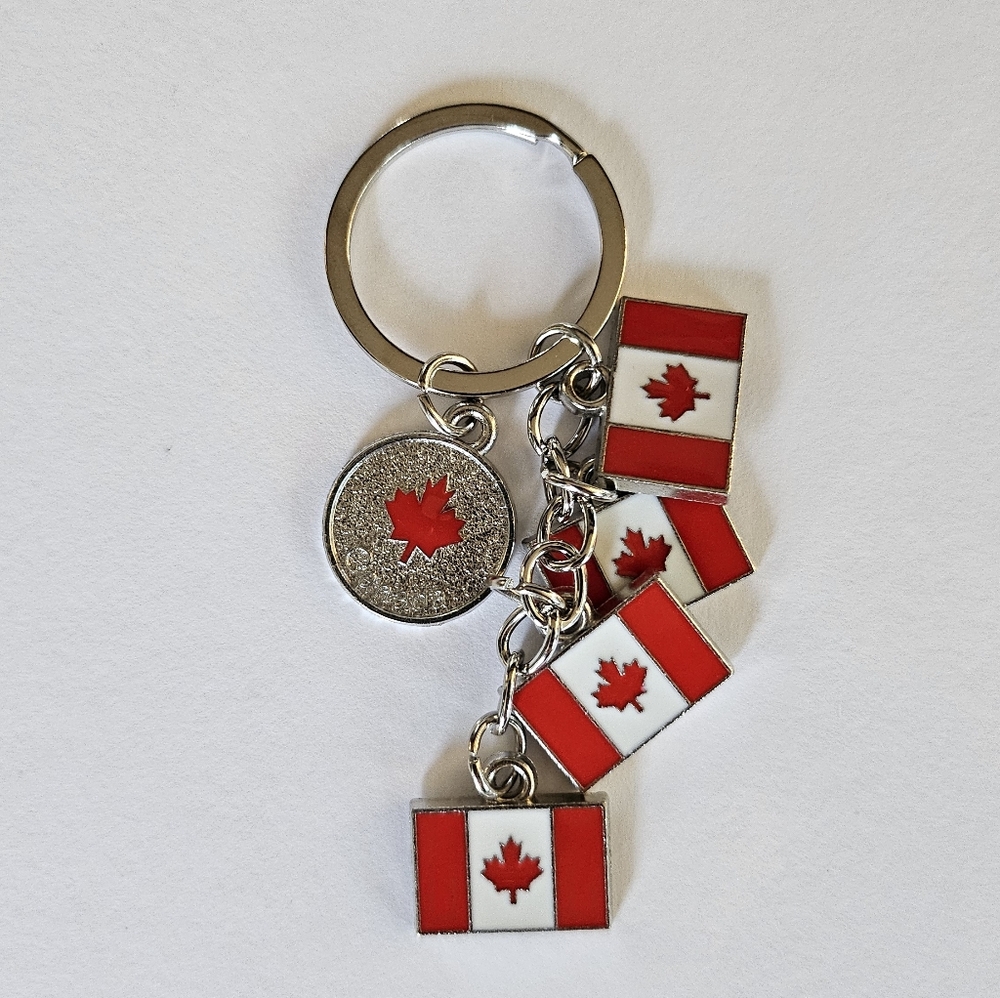 New Canadian flag keyring, keychain,  bag charm